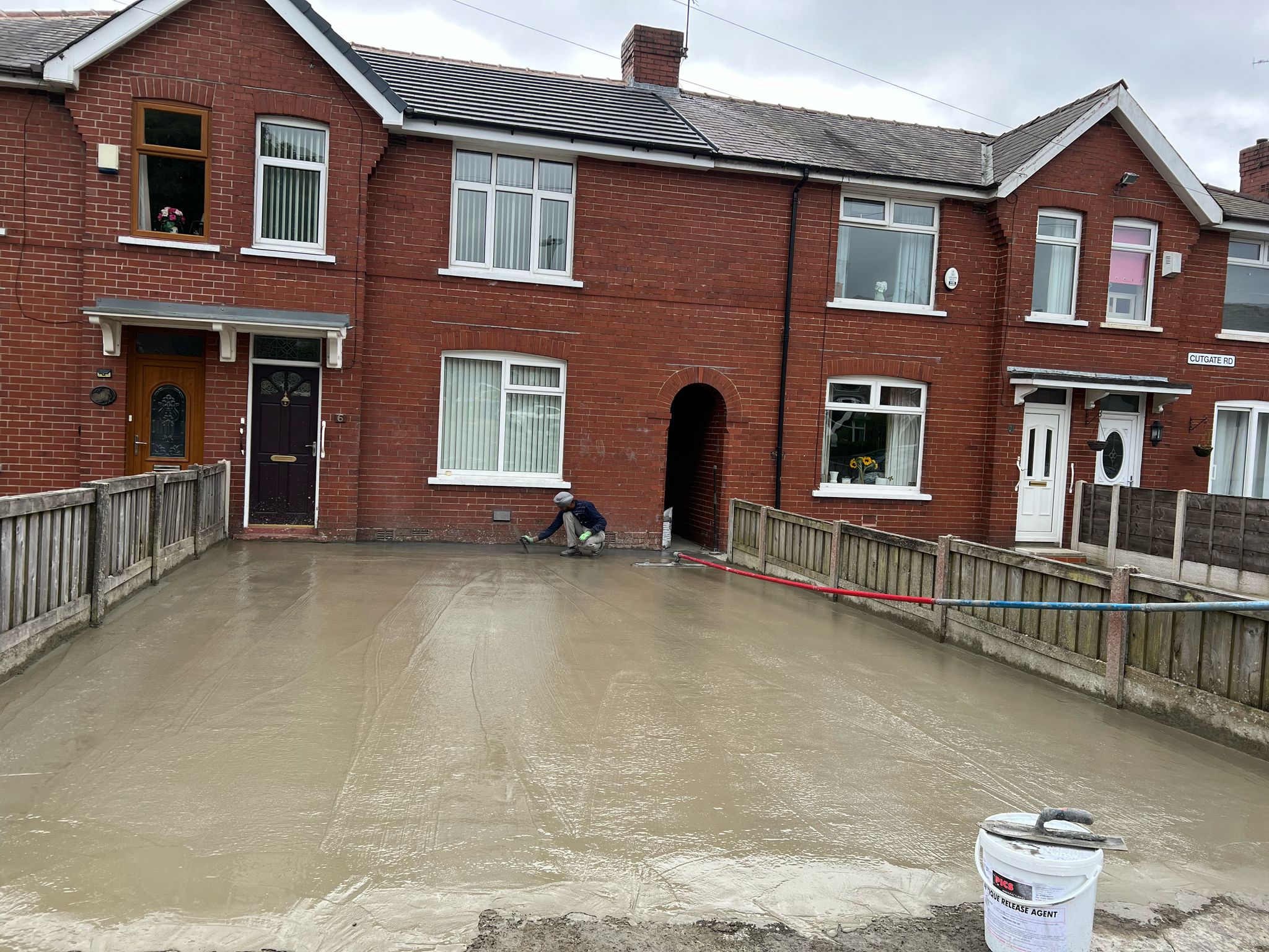 Plain Concrete Driveway