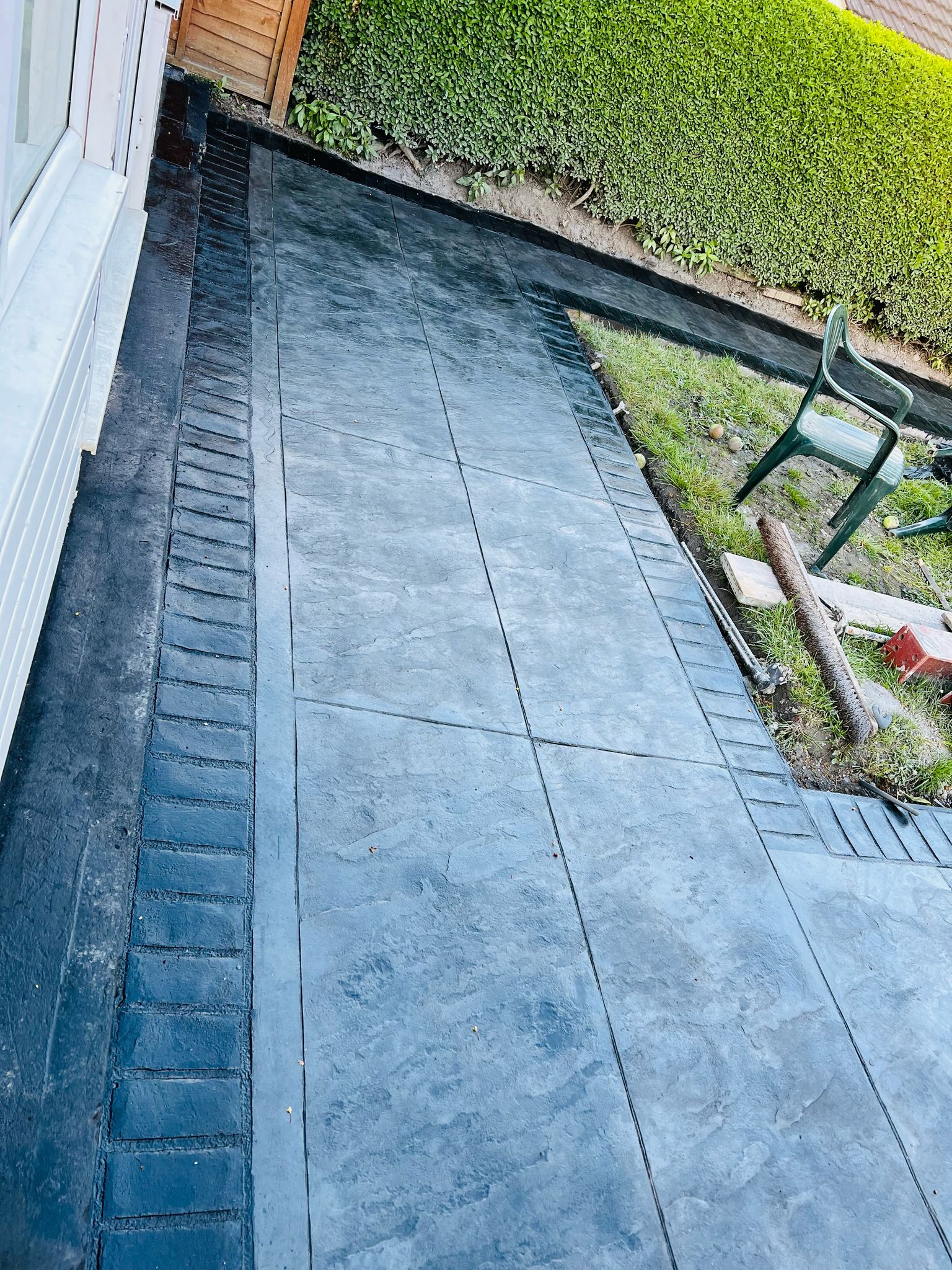 Pattern Imprinted Concrete Pathway or Driveway